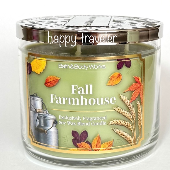 FALL FARMHOUSE 3 Wick Candle - Picture 1 of 5